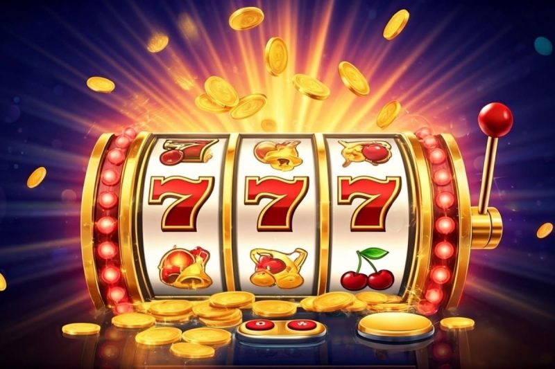 tambur slot online cu septari norocosi, clopotei si fructe, alaturi de jetoane de cazino