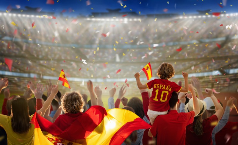 stadion din spania la un derby important